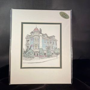 San Francisco hand-painted “Painted Lady” print by Eileen David